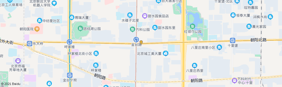 北京金台路口东_公交站地图_北京公交_妙搜公交查询2025