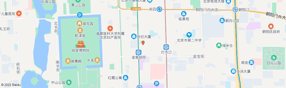 北京王府井大街(天伦王朝酒店)_公交站地图_北京公交_妙搜公交查询2024