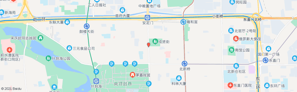 北京方家胡同_公交站地图_北京公交_妙搜公交查询2024