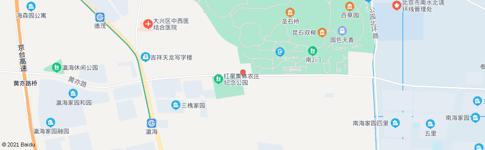 北京姜场_公交站地图_北京公交_妙搜公交查询2025