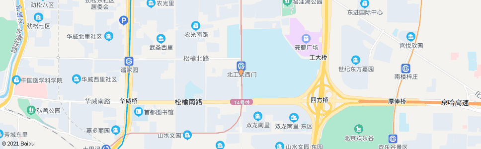 北京松榆东里东门_公交站地图_北京公交_妙搜公交查询2025