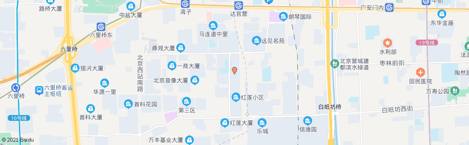 北京红莲中里东_公交站地图_北京公交_妙搜公交查询2025