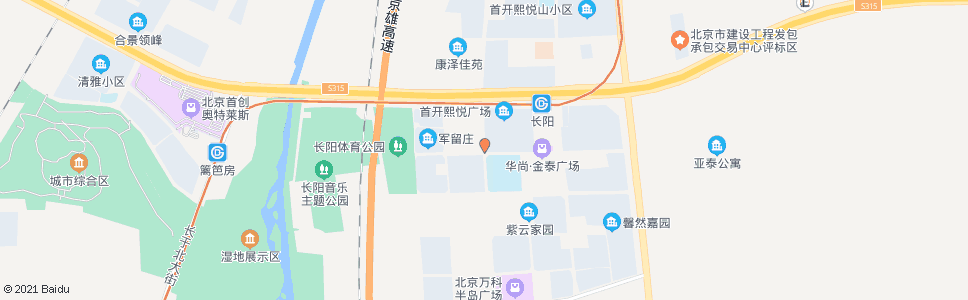 北京长阳半岛北区_公交站地图_北京公交_妙搜公交查询2024