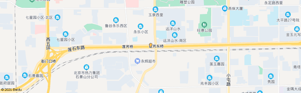 北京莲芳东桥西_公交站地图_北京公交_妙搜公交查询2025