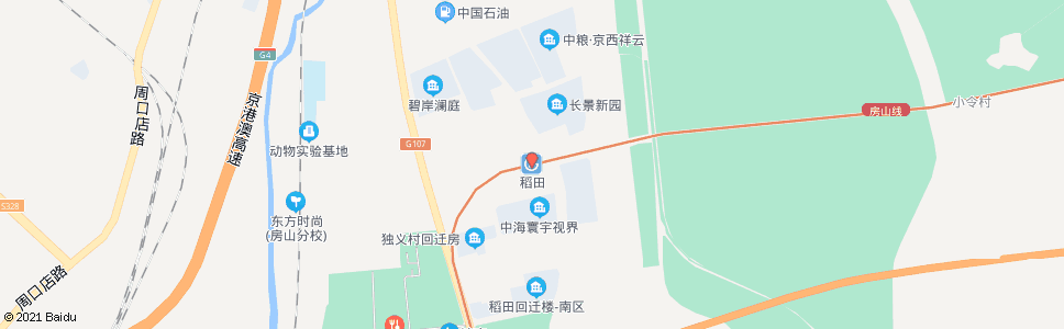 北京稻田村_公交站地图_北京公交_妙搜公交查询2024