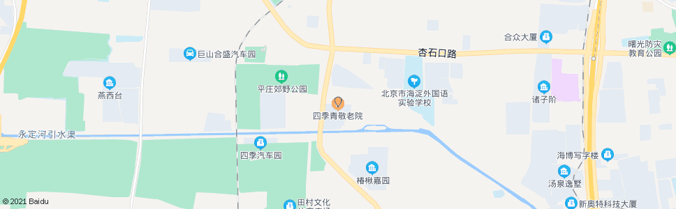 北京四季青敬老院_公交站地图_北京公交_妙搜公交查询2024