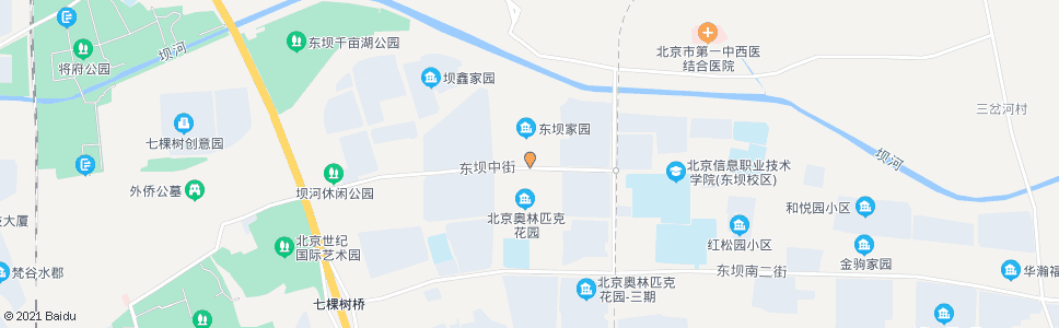 北京东坝家园_公交站地图_北京公交_妙搜公交查询2025