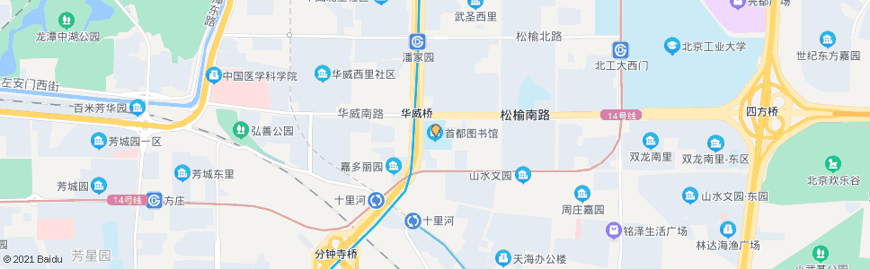 北京首都图书馆_公交站地图_北京公交_妙搜公交查询2025