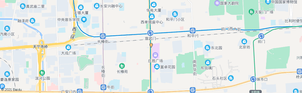 北京宣武门(宣武门外公交车站)_公交站地图_北京公交_妙搜公交查询2024