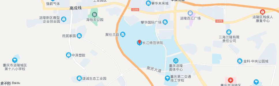 重庆长江师范学院_公交站地图_重庆公交_妙搜公交查询2024