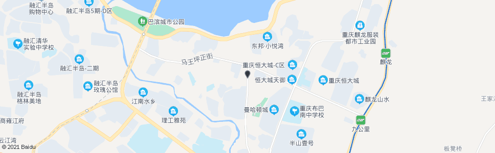 重庆巴南大道路口南(李家沱34中)_公交站地图_重庆公交_妙搜公交查询2025