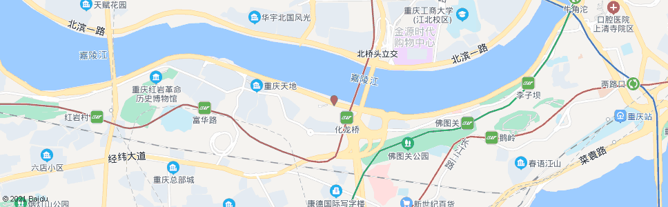 重庆嘉滨路华村_公交站地图_重庆公交_妙搜公交查询2025