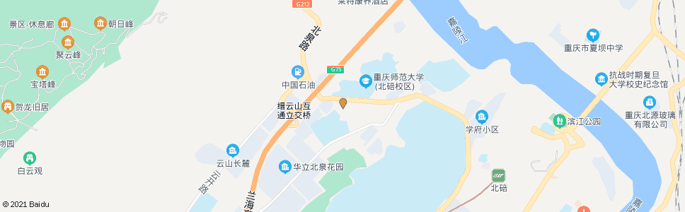 重庆北温泉街道_公交站地图_重庆公交_妙搜公交查询2025