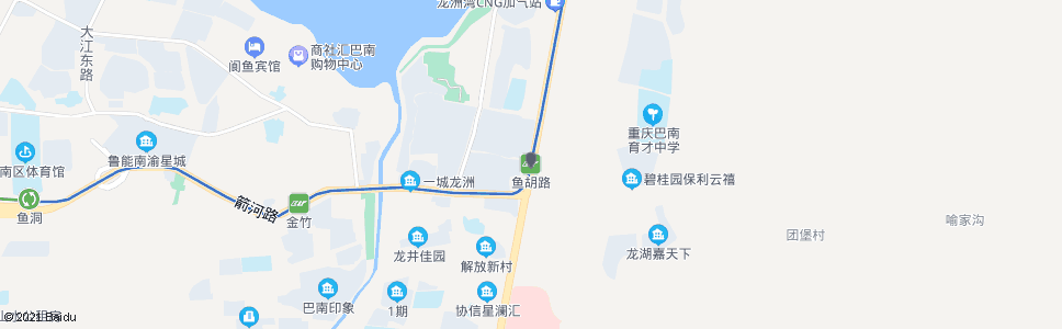 重庆轨道鱼胡路_公交站地图_重庆公交_妙搜公交查询2025