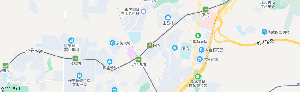 重庆回兴(轨道站)_公交站地图_重庆公交_妙搜公交查询2025