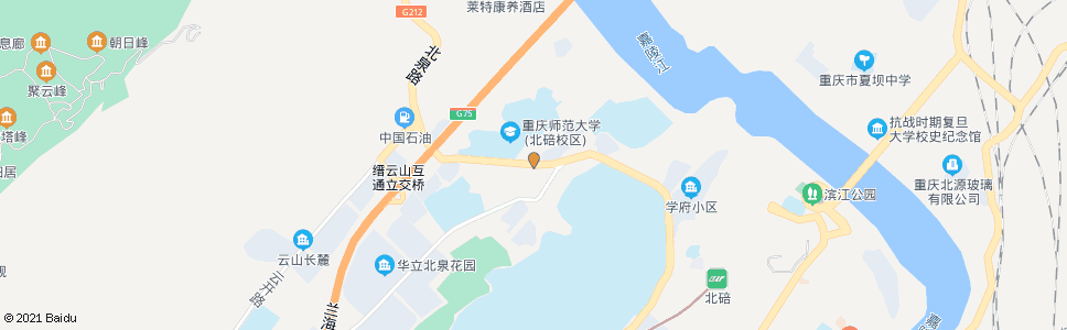 重庆北温泉建材市场_公交站地图_重庆公交_妙搜公交查询2025