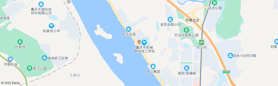 重庆巴滨路金建村_公交站地图_重庆公交_妙搜公交查询2025