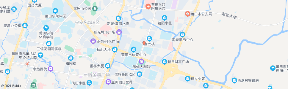 莆田市体育中心(延寿路)_公交站地图_莆田公交_妙搜公交查询2024