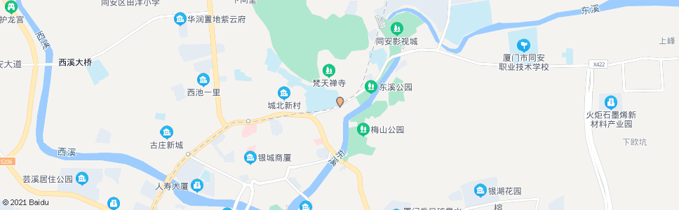 厦门梵天寺_公交站地图_厦门公交_妙搜公交查询2025