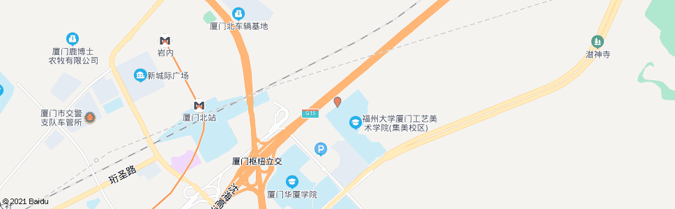 厦门福大工艺美院_公交站地图_厦门公交_妙搜公交查询2024