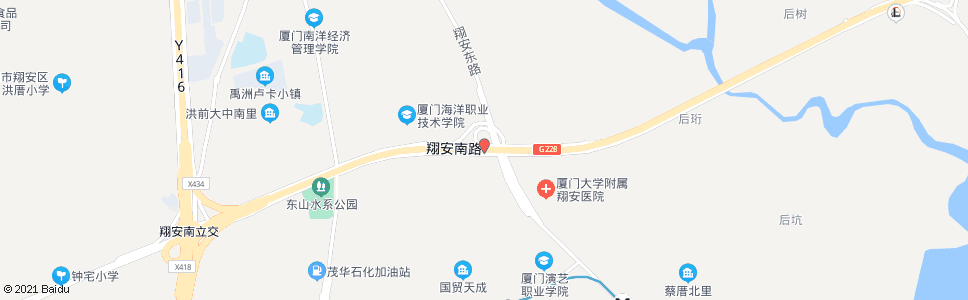 厦门新店山前_公交站地图_厦门公交_妙搜公交查询2025