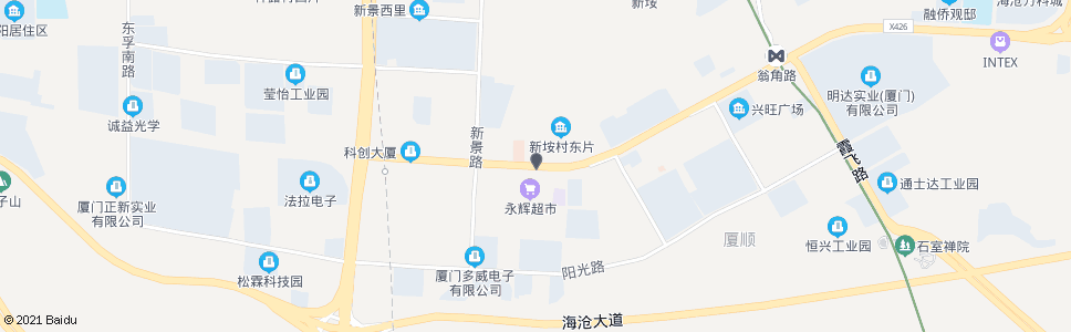 厦门新村_公交站地图_厦门公交_妙搜公交查询2024