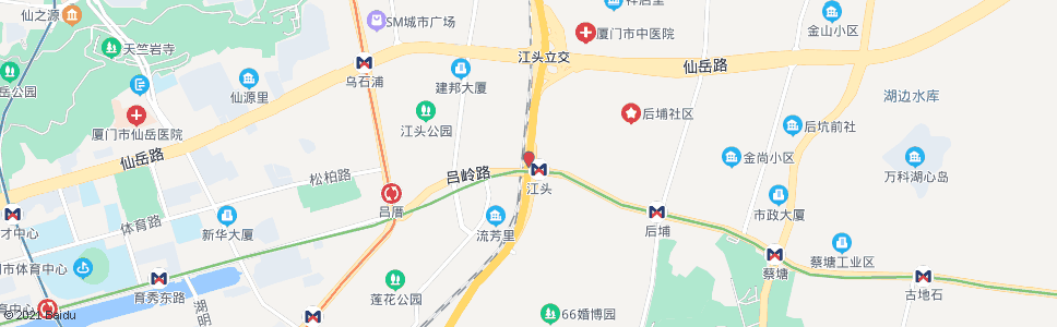 厦门吕岭路(成功大道)_公交站地图_厦门公交_妙搜公交查询2025