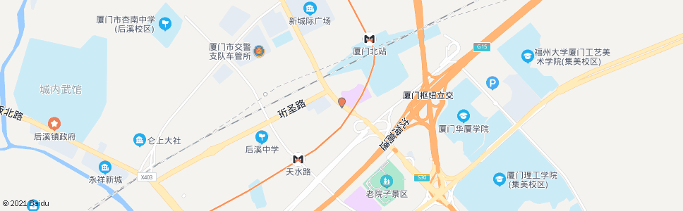 厦门圣果院_公交站地图_厦门公交_妙搜公交查询2025