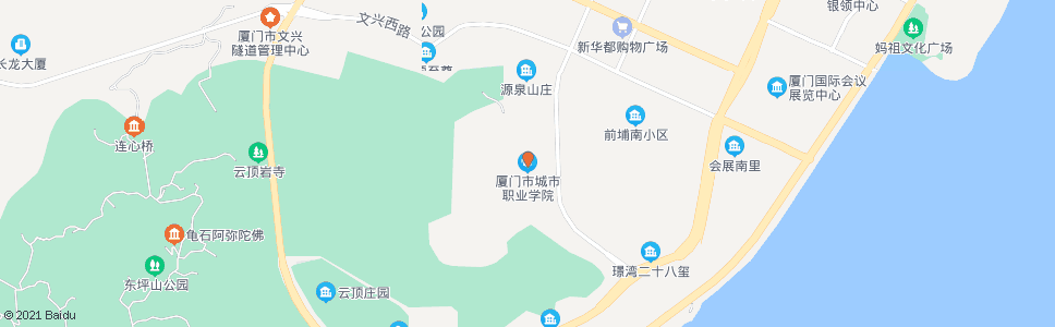 厦门城市职业学院_公交站地图_厦门公交_妙搜公交查询2025