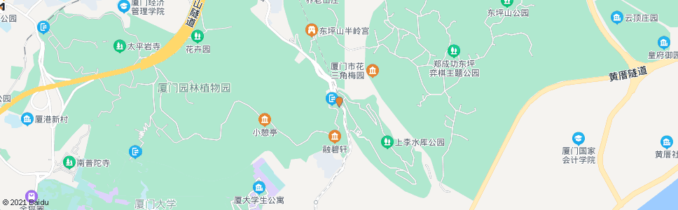 厦门植物园东门_公交站地图_厦门公交_妙搜公交查询2025