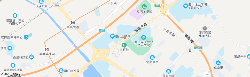 厦门厦门工学院南门_公交站地图_厦门公交_妙搜公交查询2025