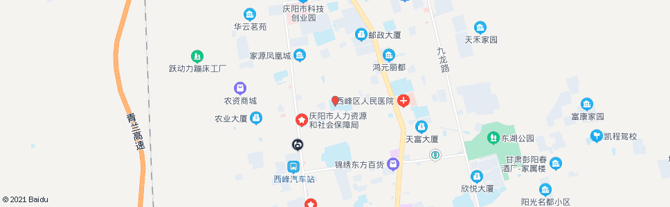 庆阳新建小学_公交站地图_庆阳公交_妙搜公交查询2024