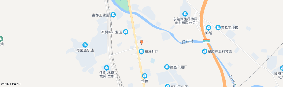 东莞樟洋市场_公交站地图_东莞公交_妙搜公交查询2024