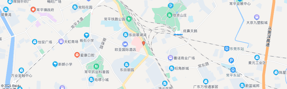 东莞常平医院后门_公交站地图_东莞公交_妙搜公交查询2024