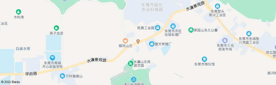 东莞水濂山矿泉水厂_公交站地图_东莞公交_妙搜公交查询2024