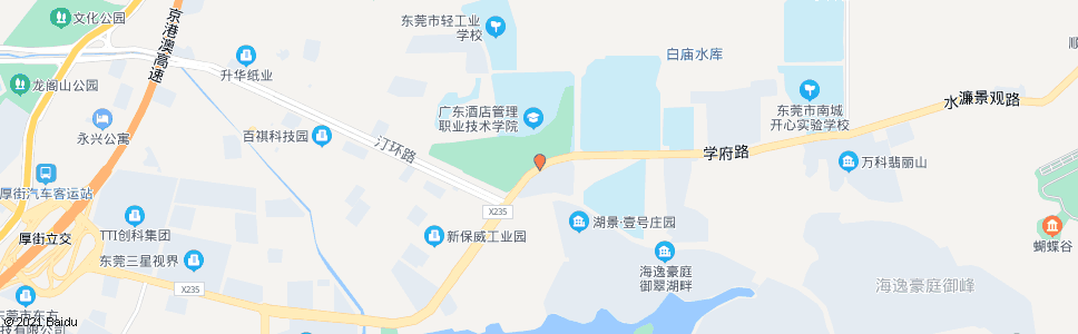 东莞酒店管理学院_公交站地图_东莞公交_妙搜公交查询2024