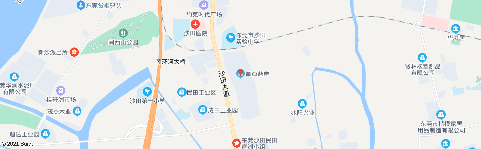 东莞汇景御海蓝岸_公交站地图_东莞公交_妙搜公交查询2024