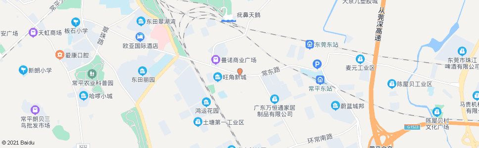 东莞土塘市场_公交站地图_东莞公交_妙搜公交查询2024