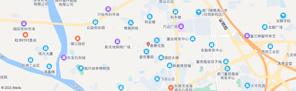 东莞富都酒店(南)_公交站地图_东莞公交_妙搜公交查询2024