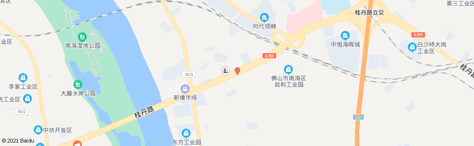 佛山小塘路口(桂丹路)_公交站地图_佛山公交_妙搜公交查询2025