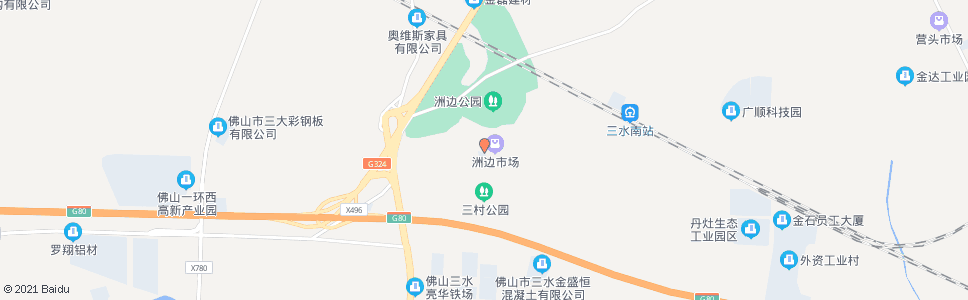 佛山洲边西旧村_公交站地图_佛山公交_妙搜公交查询2025