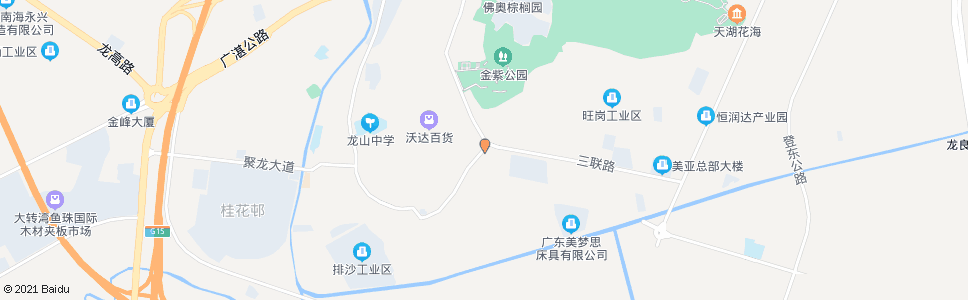 佛山旺岗村委_公交站地图_佛山公交_妙搜公交查询2025