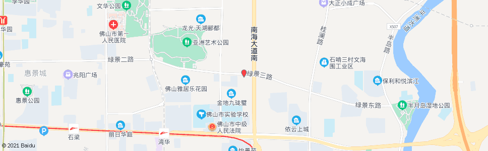 佛山环湖小学北门_公交站地图_佛山公交_妙搜公交查询2025