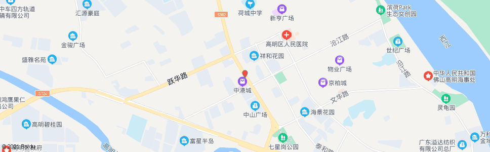 佛山中山七路_公交站地图_佛山公交_妙搜公交查询2025