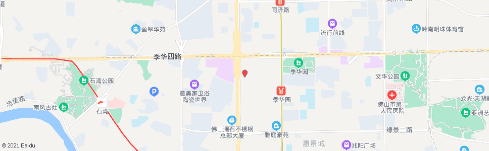 佛山市中心血站_公交站地图_佛山公交_妙搜公交查询2024