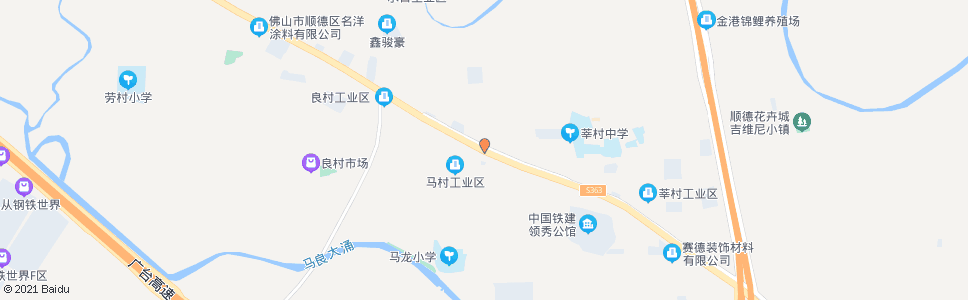 佛山马村牌坊(三乐路)_公交站地图_佛山公交_妙搜公交查询2025