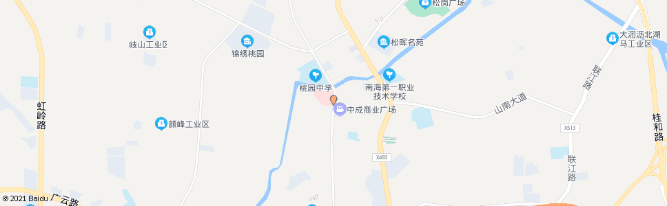 佛山松岗医院_公交站地图_佛山公交_妙搜公交查询2025