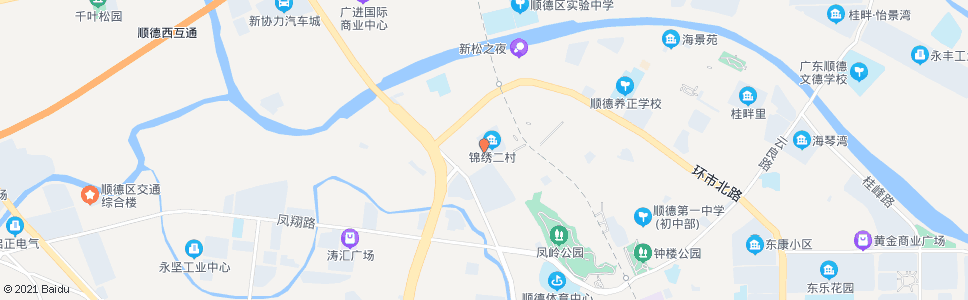 佛山锦绣新村_公交站地图_佛山公交_妙搜公交查询2024