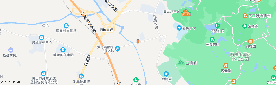 佛山岭西村委会_公交站地图_佛山公交_妙搜公交查询2025