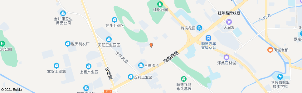 佛山红岗市场_公交站地图_佛山公交_妙搜公交查询2024